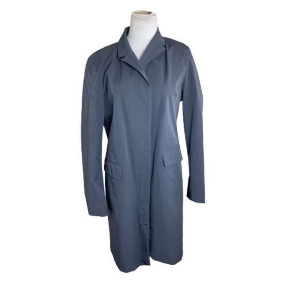 Gap Grey trench Coat. Sz M - Picture 3 of 4